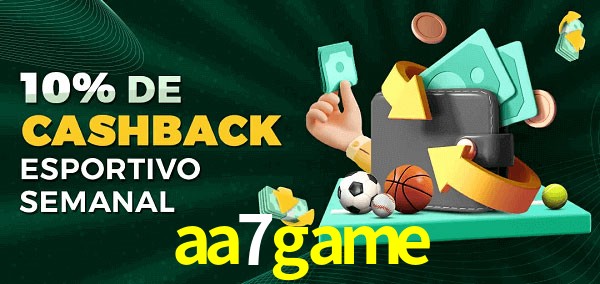 10% de bônus de cashback na aa7game